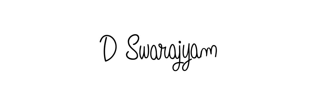 How to Draw D Swarajyam signature style? Angelique-Rose-font-FFP is a latest design signature styles for name D Swarajyam. D Swarajyam signature style 5 images and pictures png