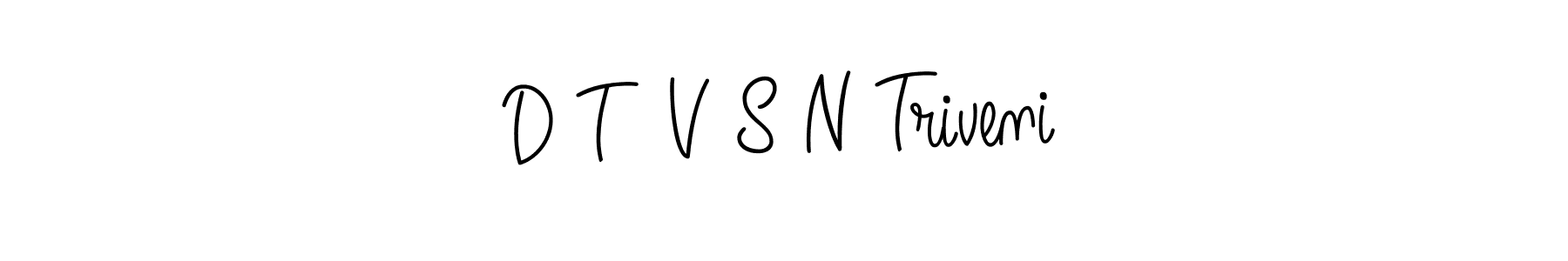 Similarly Angelique-Rose-font-FFP is the best handwritten signature design. Signature creator online .You can use it as an online autograph creator for name D T  V S N Triveni. D T  V S N Triveni signature style 5 images and pictures png