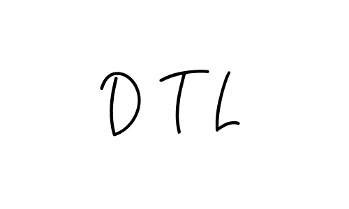 Design your own signature with our free online signature maker. With this signature software, you can create a handwritten (Angelique-Rose-font-FFP) signature for name D T L. D T L signature style 5 images and pictures png