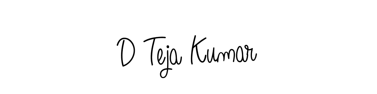 Check out images of Autograph of D Teja Kumar name. Actor D Teja Kumar Signature Style. Angelique-Rose-font-FFP is a professional sign style online. D Teja Kumar signature style 5 images and pictures png
