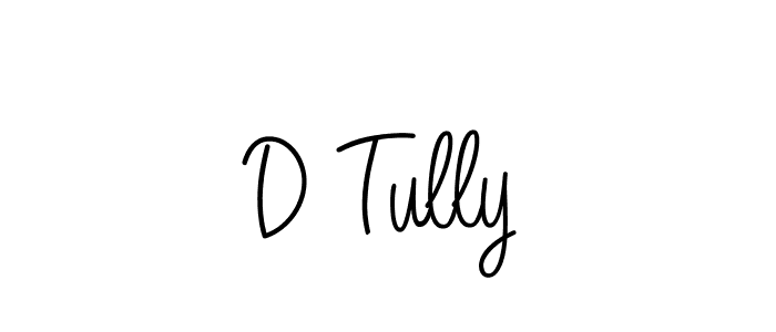 Design your own signature with our free online signature maker. With this signature software, you can create a handwritten (Angelique-Rose-font-FFP) signature for name D Tully. D Tully signature style 5 images and pictures png