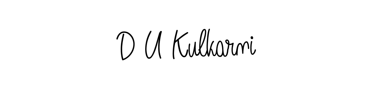 Once you've used our free online signature maker to create your best signature Angelique-Rose-font-FFP style, it's time to enjoy all of the benefits that D U Kulkarni name signing documents. D U Kulkarni signature style 5 images and pictures png