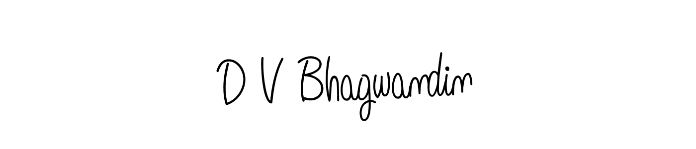 How to make D V Bhagwandin name signature. Use Angelique-Rose-font-FFP style for creating short signs online. This is the latest handwritten sign. D V Bhagwandin signature style 5 images and pictures png