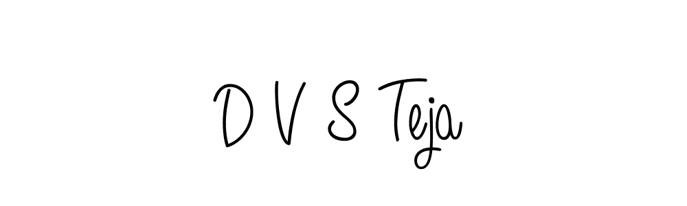Create a beautiful signature design for name D V S Teja. With this signature (Angelique-Rose-font-FFP) fonts, you can make a handwritten signature for free. D V S Teja signature style 5 images and pictures png