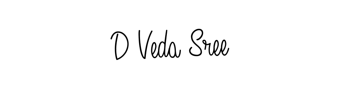 Make a beautiful signature design for name D Veda Sree. With this signature (Angelique-Rose-font-FFP) style, you can create a handwritten signature for free. D Veda Sree signature style 5 images and pictures png