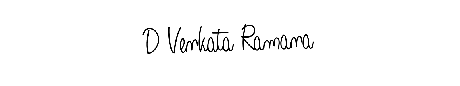 How to make D Venkata Ramana name signature. Use Angelique-Rose-font-FFP style for creating short signs online. This is the latest handwritten sign. D Venkata Ramana signature style 5 images and pictures png