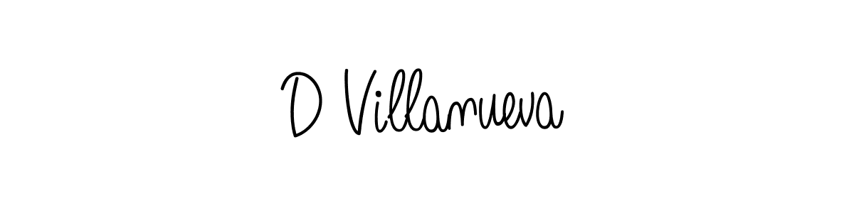 Make a beautiful signature design for name D Villanueva. Use this online signature maker to create a handwritten signature for free. D Villanueva signature style 5 images and pictures png