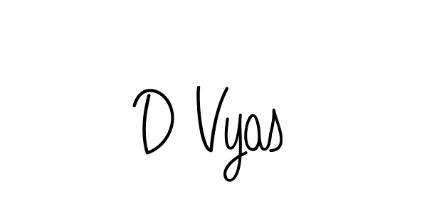 D Vyas stylish signature style. Best Handwritten Sign (Angelique-Rose-font-FFP) for my name. Handwritten Signature Collection Ideas for my name D Vyas. D Vyas signature style 5 images and pictures png