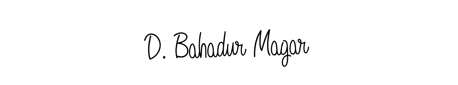 It looks lik you need a new signature style for name D. Bahadur Magar. Design unique handwritten (Angelique-Rose-font-FFP) signature with our free signature maker in just a few clicks. D. Bahadur Magar signature style 5 images and pictures png