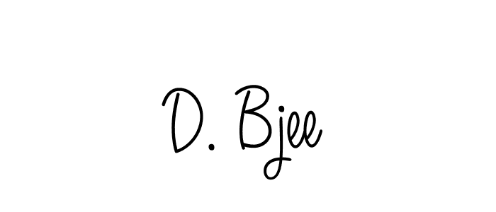 D. Bjee stylish signature style. Best Handwritten Sign (Angelique-Rose-font-FFP) for my name. Handwritten Signature Collection Ideas for my name D. Bjee. D. Bjee signature style 5 images and pictures png