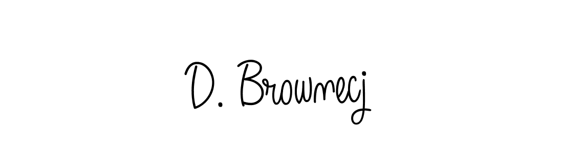 Create a beautiful signature design for name D. Brownecj. With this signature (Angelique-Rose-font-FFP) fonts, you can make a handwritten signature for free. D. Brownecj signature style 5 images and pictures png