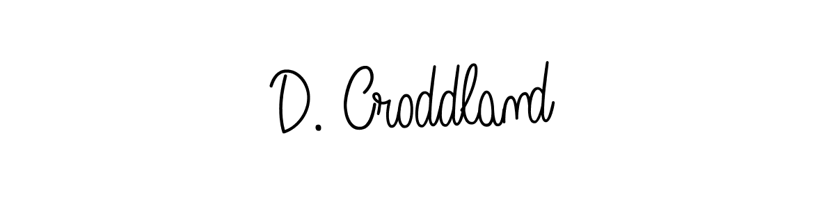 How to make D. Croddland name signature. Use Angelique-Rose-font-FFP style for creating short signs online. This is the latest handwritten sign. D. Croddland signature style 5 images and pictures png