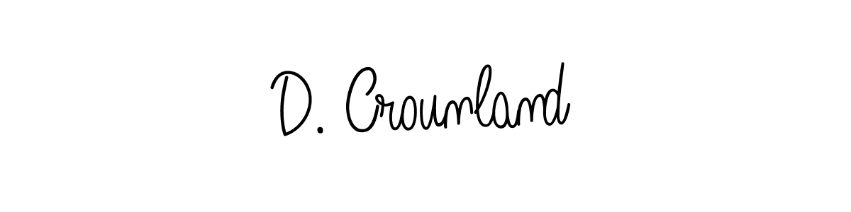 Use a signature maker to create a handwritten signature online. With this signature software, you can design (Angelique-Rose-font-FFP) your own signature for name D. Crounland. D. Crounland signature style 5 images and pictures png