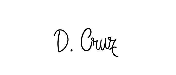 Create a beautiful signature design for name D. Cruz. With this signature (Angelique-Rose-font-FFP) fonts, you can make a handwritten signature for free. D. Cruz signature style 5 images and pictures png
