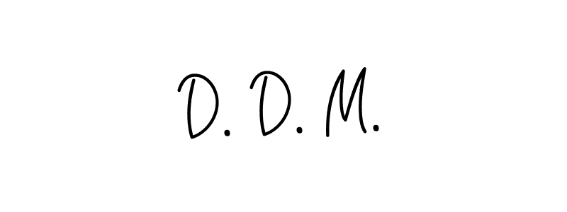 Use a signature maker to create a handwritten signature online. With this signature software, you can design (Angelique-Rose-font-FFP) your own signature for name D. D. M.. D. D. M. signature style 5 images and pictures png