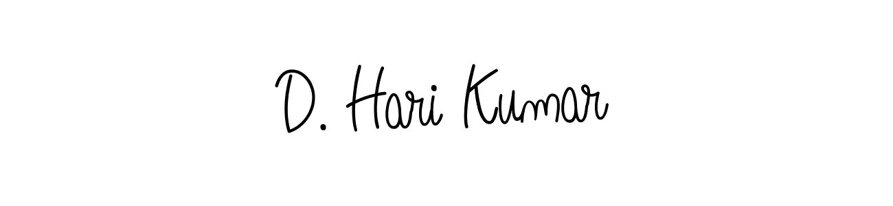 Make a beautiful signature design for name D. Hari Kumar. With this signature (Angelique-Rose-font-FFP) style, you can create a handwritten signature for free. D. Hari Kumar signature style 5 images and pictures png