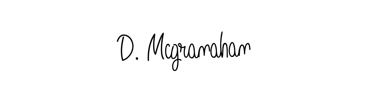 You should practise on your own different ways (Angelique-Rose-font-FFP) to write your name (D. Mcgranahan) in signature. don't let someone else do it for you. D. Mcgranahan signature style 5 images and pictures png