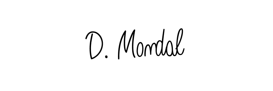 Use a signature maker to create a handwritten signature online. With this signature software, you can design (Angelique-Rose-font-FFP) your own signature for name D. Mondal. D. Mondal signature style 5 images and pictures png