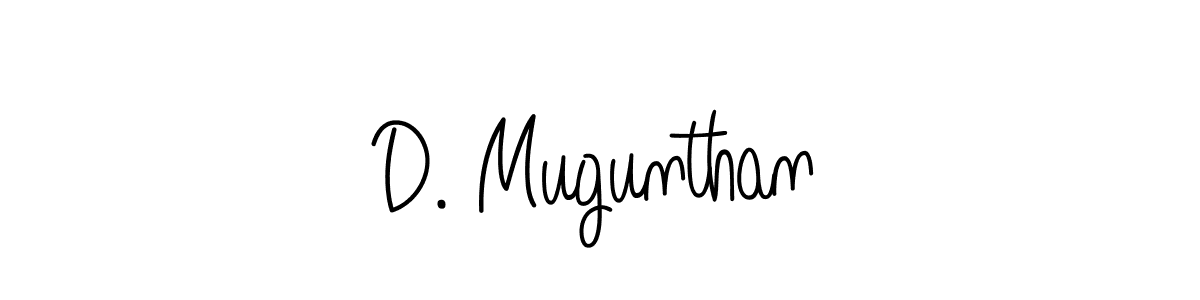 How to make D. Mugunthan name signature. Use Angelique-Rose-font-FFP style for creating short signs online. This is the latest handwritten sign. D. Mugunthan signature style 5 images and pictures png