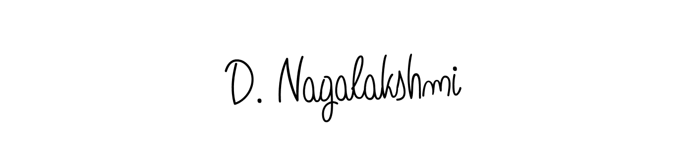 Create a beautiful signature design for name D. Nagalakshmi. With this signature (Angelique-Rose-font-FFP) fonts, you can make a handwritten signature for free. D. Nagalakshmi signature style 5 images and pictures png