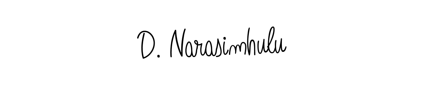 Similarly Angelique-Rose-font-FFP is the best handwritten signature design. Signature creator online .You can use it as an online autograph creator for name D. Narasimhulu. D. Narasimhulu signature style 5 images and pictures png