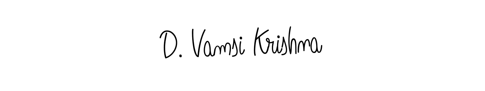Design your own signature with our free online signature maker. With this signature software, you can create a handwritten (Angelique-Rose-font-FFP) signature for name D. Vamsi Krishna. D. Vamsi Krishna signature style 5 images and pictures png