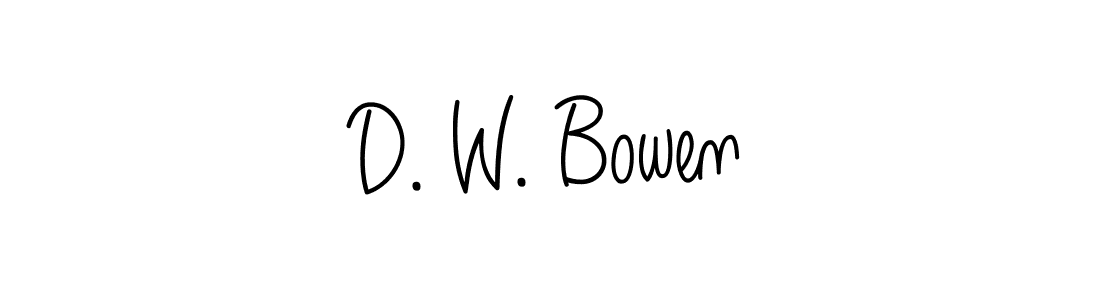 Design your own signature with our free online signature maker. With this signature software, you can create a handwritten (Angelique-Rose-font-FFP) signature for name D. W. Bowen. D. W. Bowen signature style 5 images and pictures png