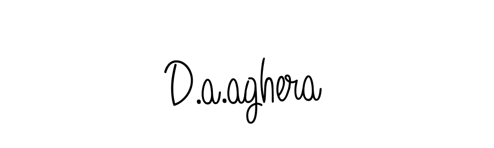 Also we have D.a.aghera name is the best signature style. Create professional handwritten signature collection using Angelique-Rose-font-FFP autograph style. D.a.aghera signature style 5 images and pictures png