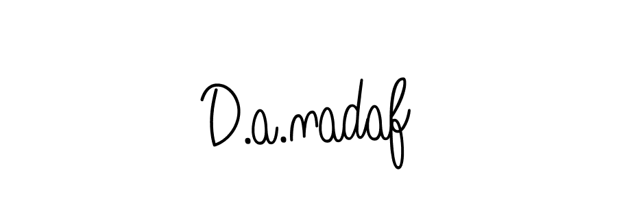 How to make D.a.nadaf signature? Angelique-Rose-font-FFP is a professional autograph style. Create handwritten signature for D.a.nadaf name. D.a.nadaf signature style 5 images and pictures png