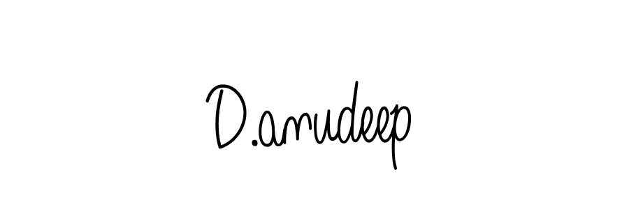 Use a signature maker to create a handwritten signature online. With this signature software, you can design (Angelique-Rose-font-FFP) your own signature for name D.anudeep. D.anudeep signature style 5 images and pictures png