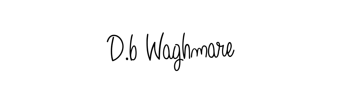 Create a beautiful signature design for name D.b Waghmare. With this signature (Angelique-Rose-font-FFP) fonts, you can make a handwritten signature for free. D.b Waghmare signature style 5 images and pictures png