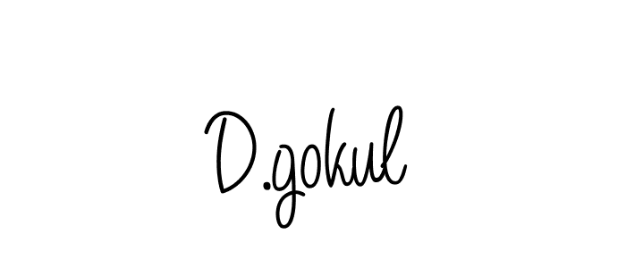 D.gokul stylish signature style. Best Handwritten Sign (Angelique-Rose-font-FFP) for my name. Handwritten Signature Collection Ideas for my name D.gokul. D.gokul signature style 5 images and pictures png
