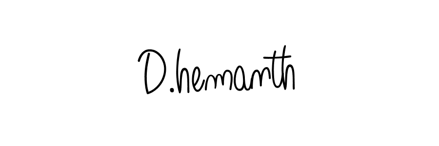 You should practise on your own different ways (Angelique-Rose-font-FFP) to write your name (D.hemanth) in signature. don't let someone else do it for you. D.hemanth signature style 5 images and pictures png