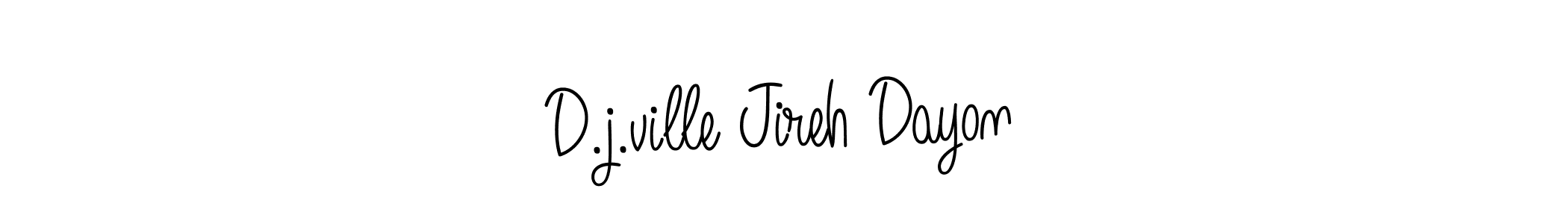 This is the best signature style for the D.j.ville Jireh Dayon name. Also you like these signature font (Angelique-Rose-font-FFP). Mix name signature. D.j.ville Jireh Dayon signature style 5 images and pictures png