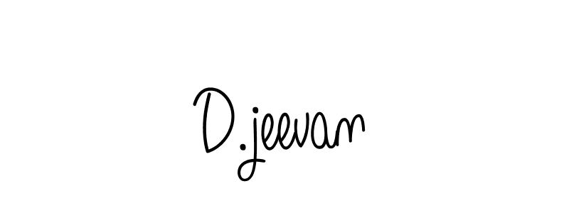 Design your own signature with our free online signature maker. With this signature software, you can create a handwritten (Angelique-Rose-font-FFP) signature for name D.jeevan. D.jeevan signature style 5 images and pictures png