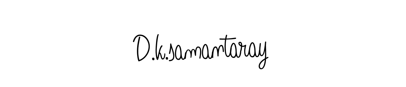 Make a beautiful signature design for name D.k.samantaray. With this signature (Angelique-Rose-font-FFP) style, you can create a handwritten signature for free. D.k.samantaray signature style 5 images and pictures png