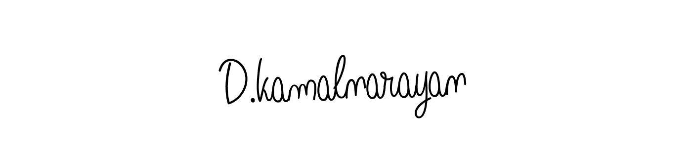 Design your own signature with our free online signature maker. With this signature software, you can create a handwritten (Angelique-Rose-font-FFP) signature for name D.kamalnarayan. D.kamalnarayan signature style 5 images and pictures png