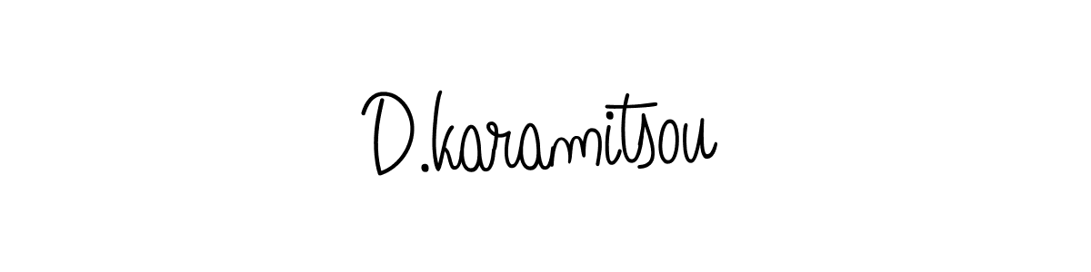 How to Draw D.karamitsou signature style? Angelique-Rose-font-FFP is a latest design signature styles for name D.karamitsou. D.karamitsou signature style 5 images and pictures png