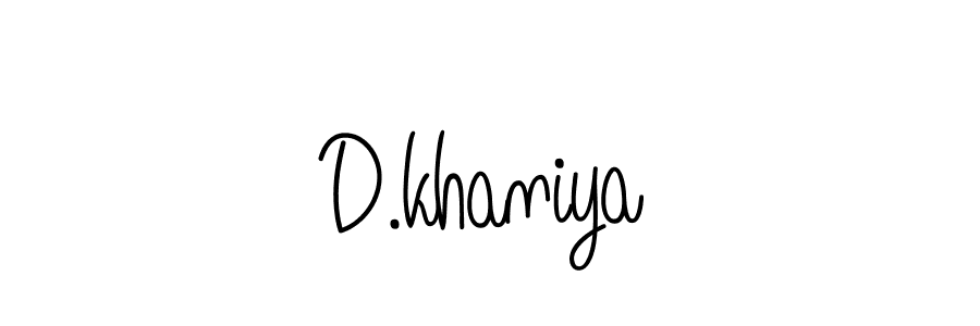 Use a signature maker to create a handwritten signature online. With this signature software, you can design (Angelique-Rose-font-FFP) your own signature for name D.khaniya. D.khaniya signature style 5 images and pictures png