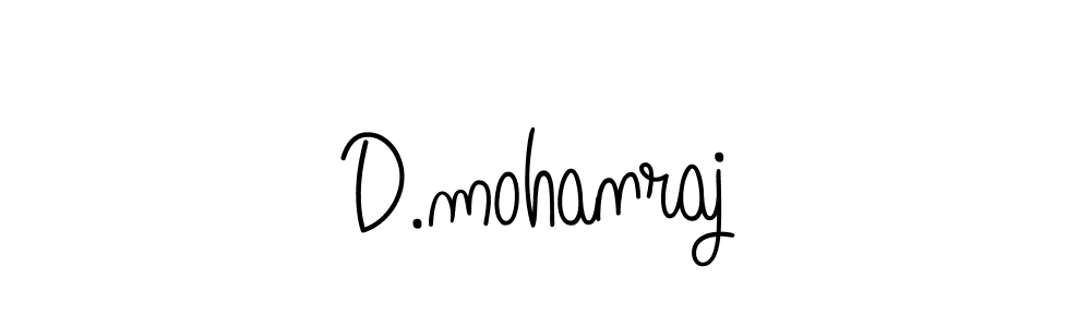 Make a beautiful signature design for name D.mohanraj. With this signature (Angelique-Rose-font-FFP) style, you can create a handwritten signature for free. D.mohanraj signature style 5 images and pictures png