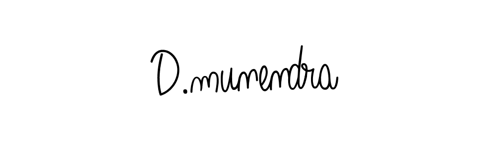 Create a beautiful signature design for name D.munendra. With this signature (Angelique-Rose-font-FFP) fonts, you can make a handwritten signature for free. D.munendra signature style 5 images and pictures png