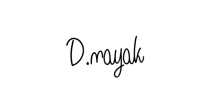 How to make D.nayak name signature. Use Angelique-Rose-font-FFP style for creating short signs online. This is the latest handwritten sign. D.nayak signature style 5 images and pictures png