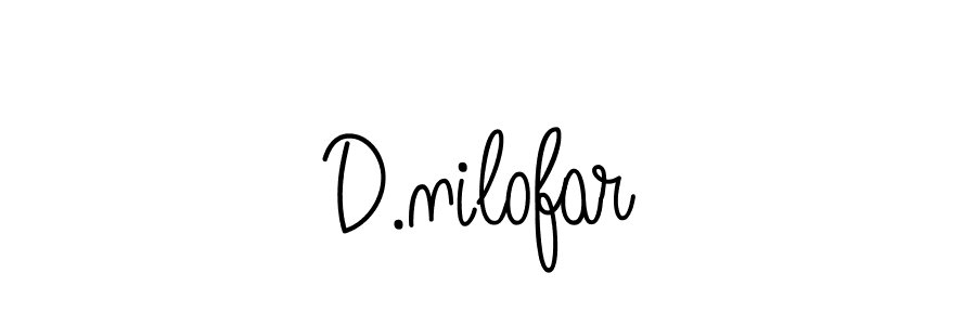 D.nilofar stylish signature style. Best Handwritten Sign (Angelique-Rose-font-FFP) for my name. Handwritten Signature Collection Ideas for my name D.nilofar. D.nilofar signature style 5 images and pictures png