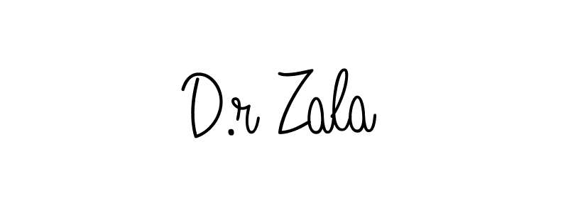 You can use this online signature creator to create a handwritten signature for the name D.r Zala. This is the best online autograph maker. D.r Zala signature style 5 images and pictures png