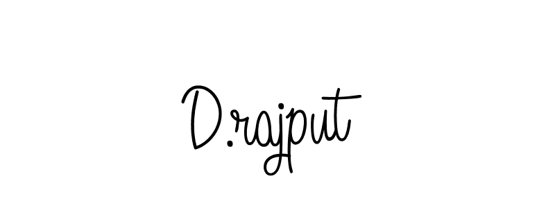 You should practise on your own different ways (Angelique-Rose-font-FFP) to write your name (D.rajput) in signature. don't let someone else do it for you. D.rajput signature style 5 images and pictures png