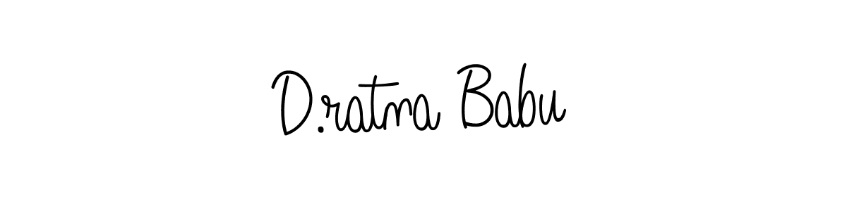 Create a beautiful signature design for name D.ratna Babu. With this signature (Angelique-Rose-font-FFP) fonts, you can make a handwritten signature for free. D.ratna Babu signature style 5 images and pictures png