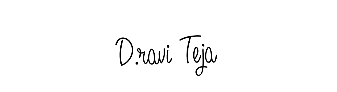 The best way (Angelique-Rose-font-FFP) to make a short signature is to pick only two or three words in your name. The name D.ravi Teja include a total of six letters. For converting this name. D.ravi Teja signature style 5 images and pictures png