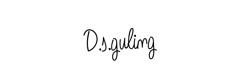 Make a beautiful signature design for name D.s.guling. With this signature (Angelique-Rose-font-FFP) style, you can create a handwritten signature for free. D.s.guling signature style 5 images and pictures png