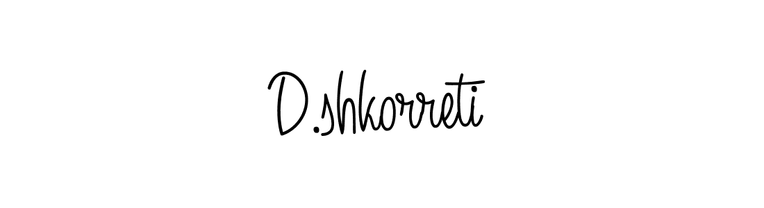 You should practise on your own different ways (Angelique-Rose-font-FFP) to write your name (D.shkorreti) in signature. don't let someone else do it for you. D.shkorreti signature style 5 images and pictures png