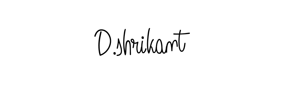 Check out images of Autograph of D.shrikant name. Actor D.shrikant Signature Style. Angelique-Rose-font-FFP is a professional sign style online. D.shrikant signature style 5 images and pictures png